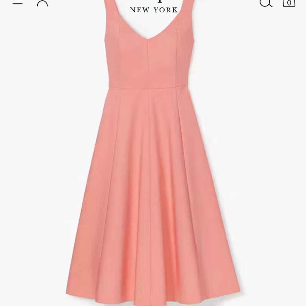 Coral Twill Grace Dress